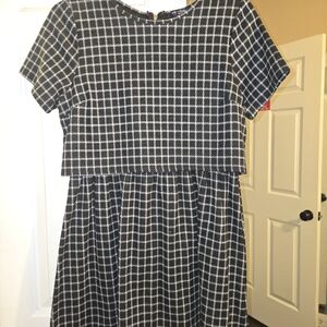 One Clothing Black and White Checkered Dress